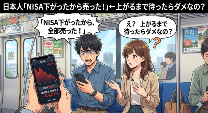 日本人「NISA下がったから売…画像