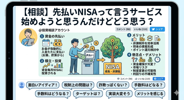【相談】先払いNISAって言う…画像