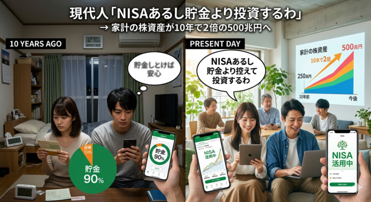 現代人「NISAあるし貯金より…画像