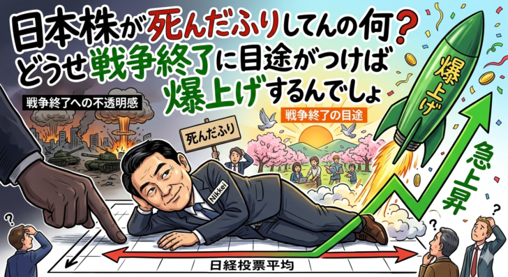 日本株が死んだふりしてんの何❓…画像