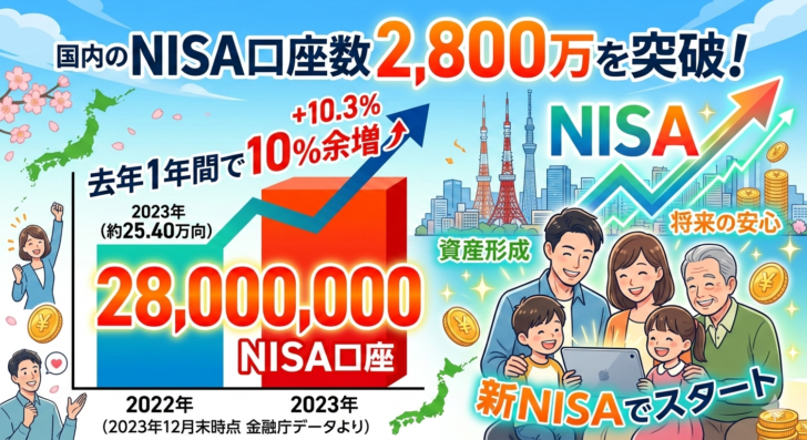 国内のNISA口座数 2800…画像