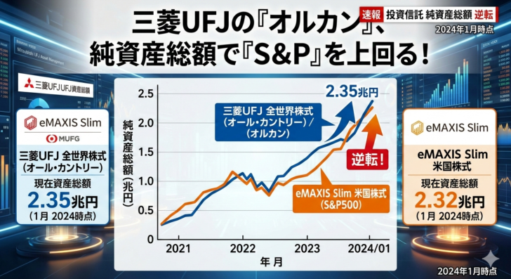 三菱UFJの「オルカン」、純資…画像