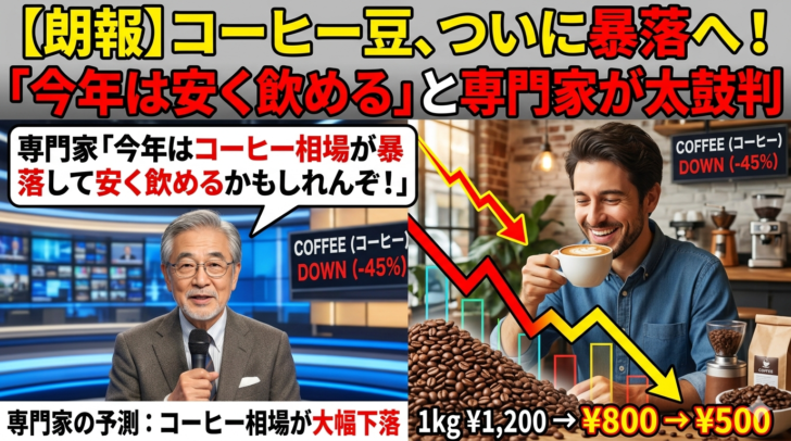 【朗報】コーヒー豆、ついに暴落…画像