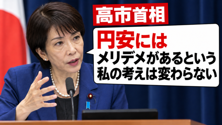 高市首相「円安にはメリットとデ…画像