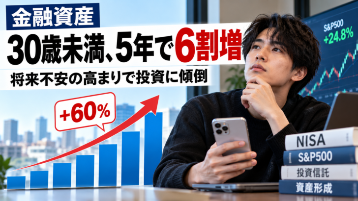 30歳未満の金融資産が5年でな…画像